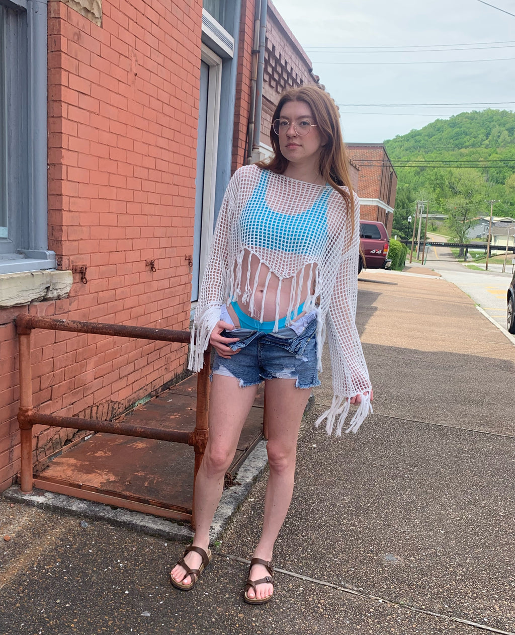 Fringe Crochet Cover-up Top – ruthieredsboutique