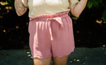 Pink Scalloped Shorts