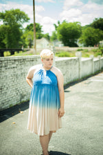 Blue Ombre Maxi Dress
