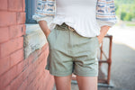 Green Belted Shorts